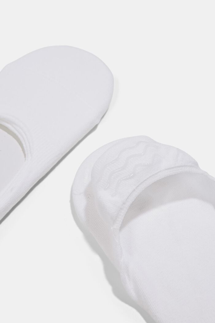 Four pack of trainer liners with an anti-slip finish, WHITE, detail image number 1