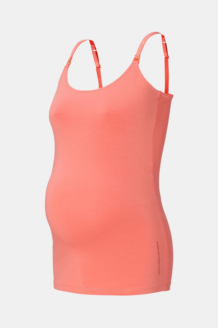 Stretchy nursing top, SALMON, overview
