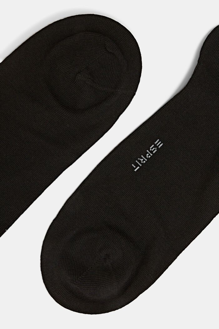 5-pack of blended cotton trainer socks, BLACK, detail image number 3