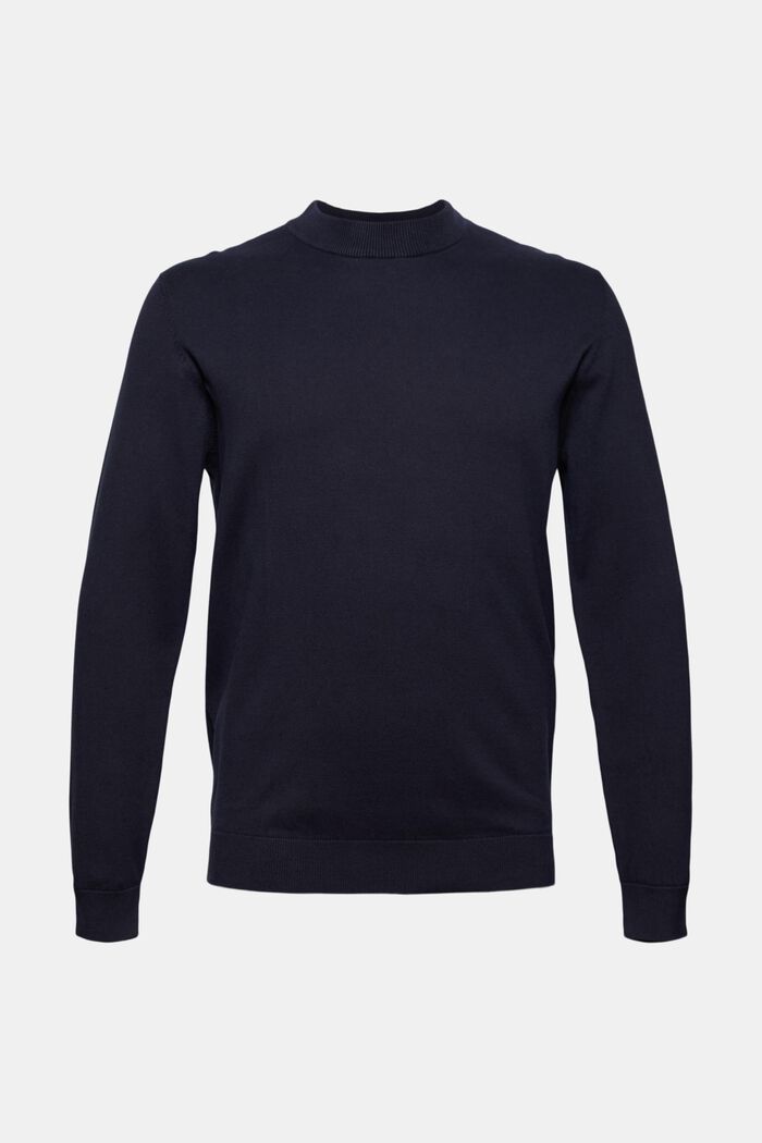 Jumper made of 100% organic cotton, NAVY, overview