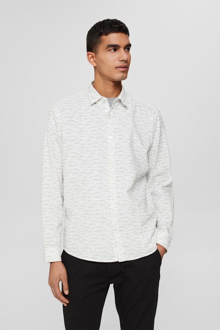 Cotton shirt with a print