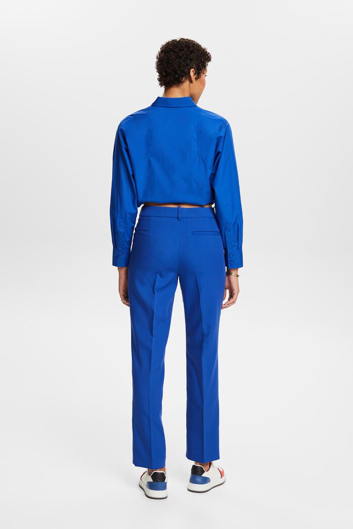 Low-Rise Straight Pants, BRIGHT BLUE, detail image number 3