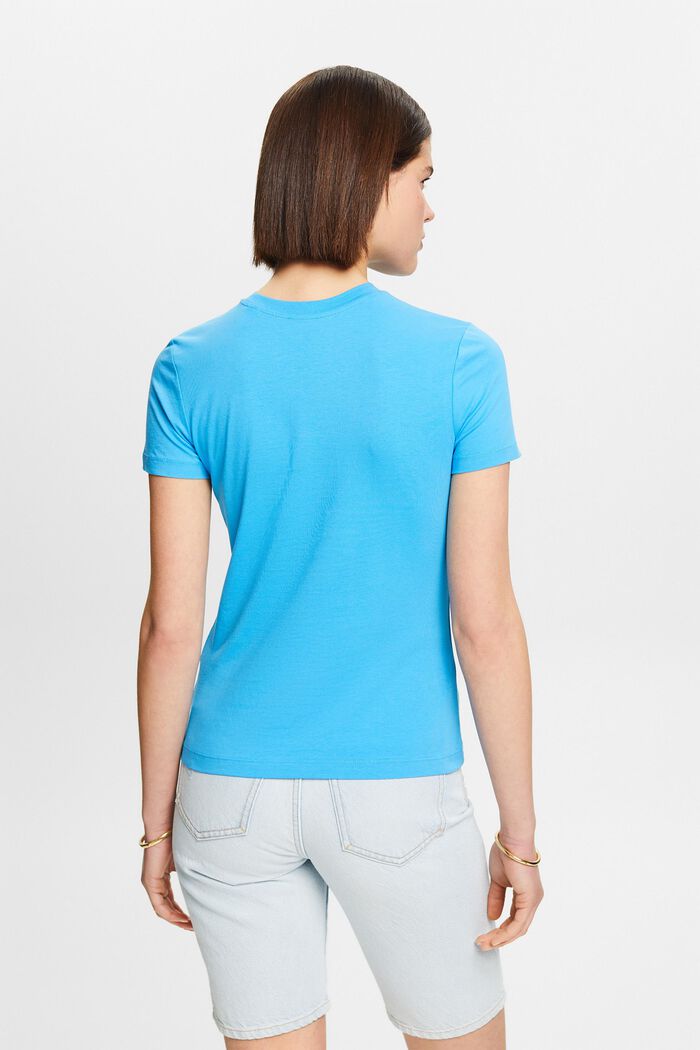 Crewneck T-Shirt, BLUE, detail image number 2