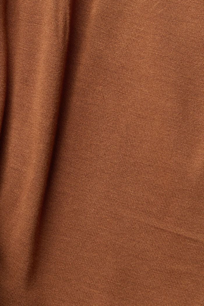 Jersey blouse, LENZING™ ECOVERO™, CARAMEL, detail image number 5