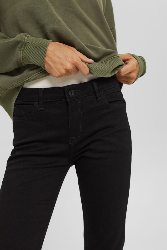 Stretch jeans made of blended organic cotton, BLACK RINSE, detail image number 2