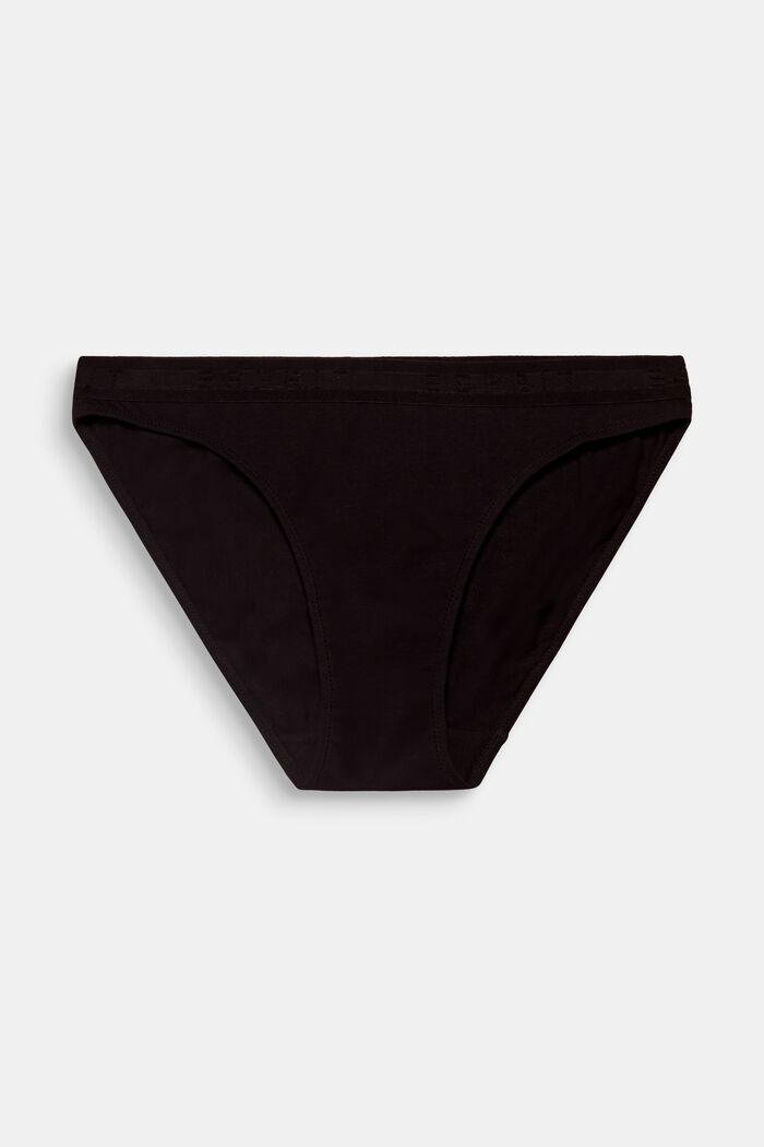 Hipster briefs with a logo waistband, BLACK, detail image number 0