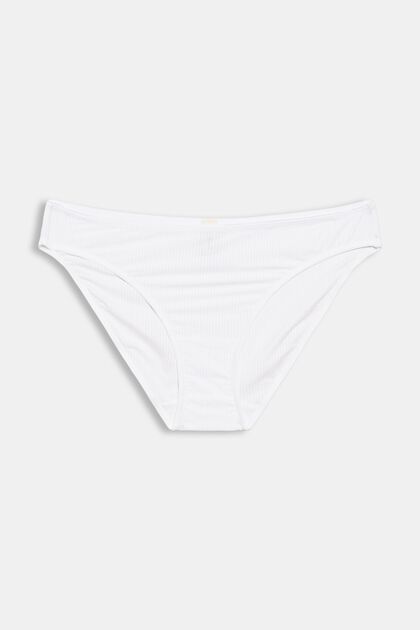 Recycled: microfibre hipster briefs, WHITE, overview