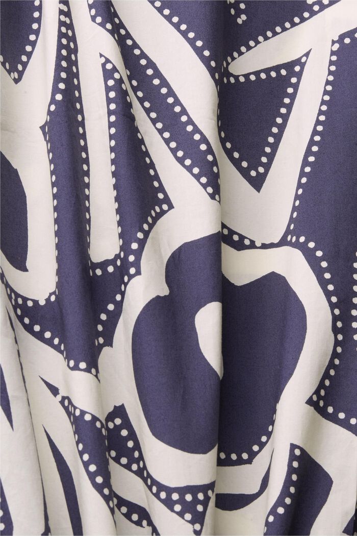 Blouse with pattern, DARK BLUE, detail image number 4