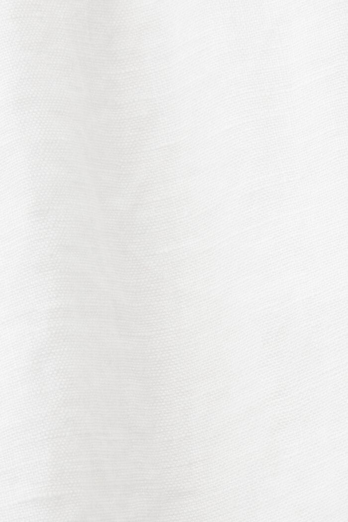 Wrap dress, 100% linen, WHITE, detail image number 5