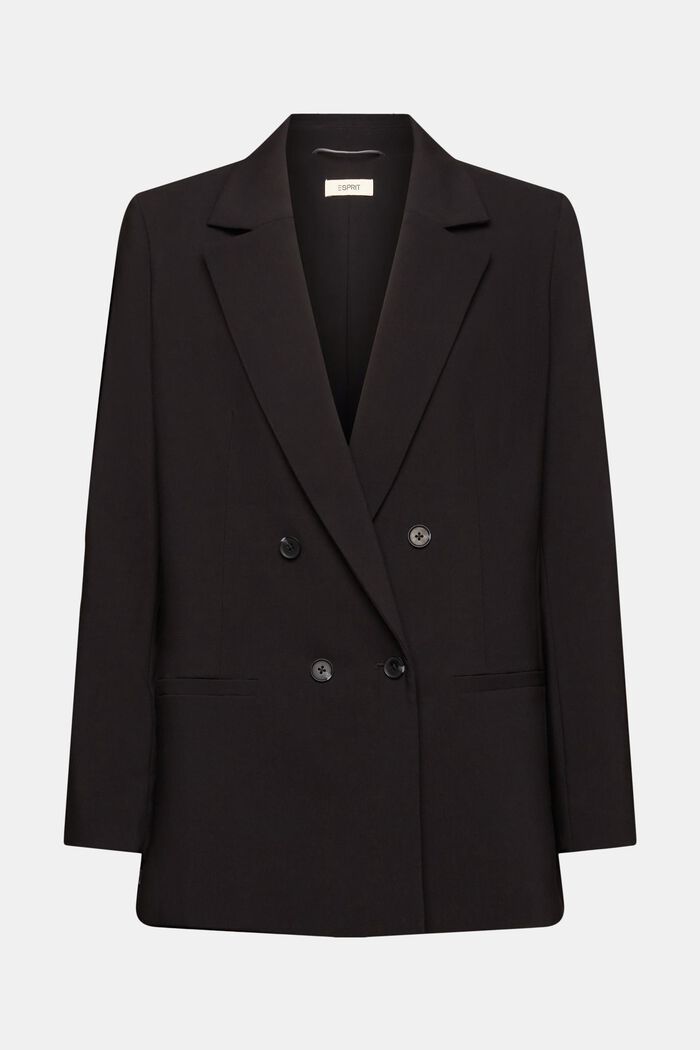Double-breasted blazer, BLACK, detail image number 6