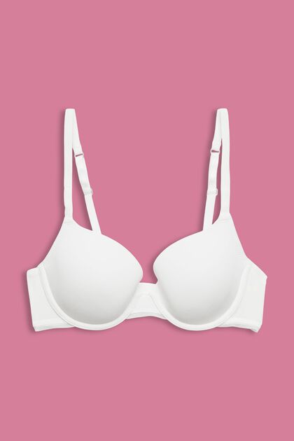 Recycled: microfibre padded underwire bra