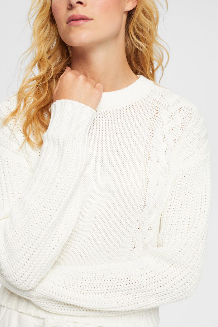 Knitted jumper, OFF WHITE, detail image number 0