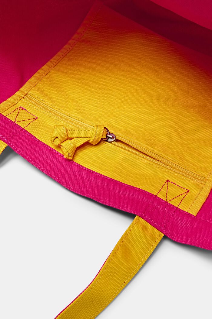 Logo Canvas Tote bag, PINK FUCHSIA, detail image number 3
