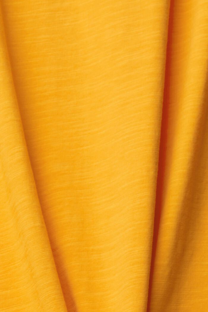 Jersey long sleeve top, ORANGE, detail image number 1