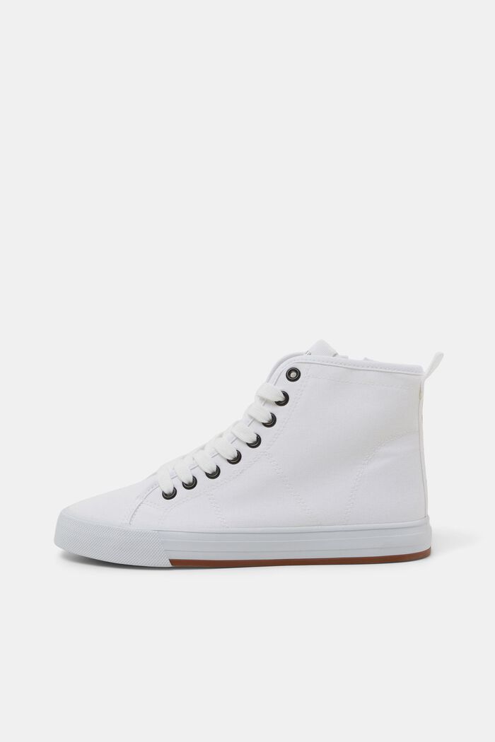 High-top canvas trainers, OFF WHITE, detail image number 0