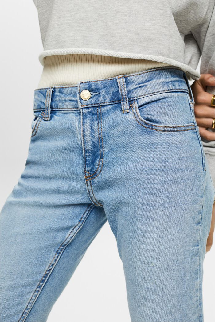 Mid-Rise Straight Ankle Jeans, BLUE LIGHT WASHED, detail image number 3