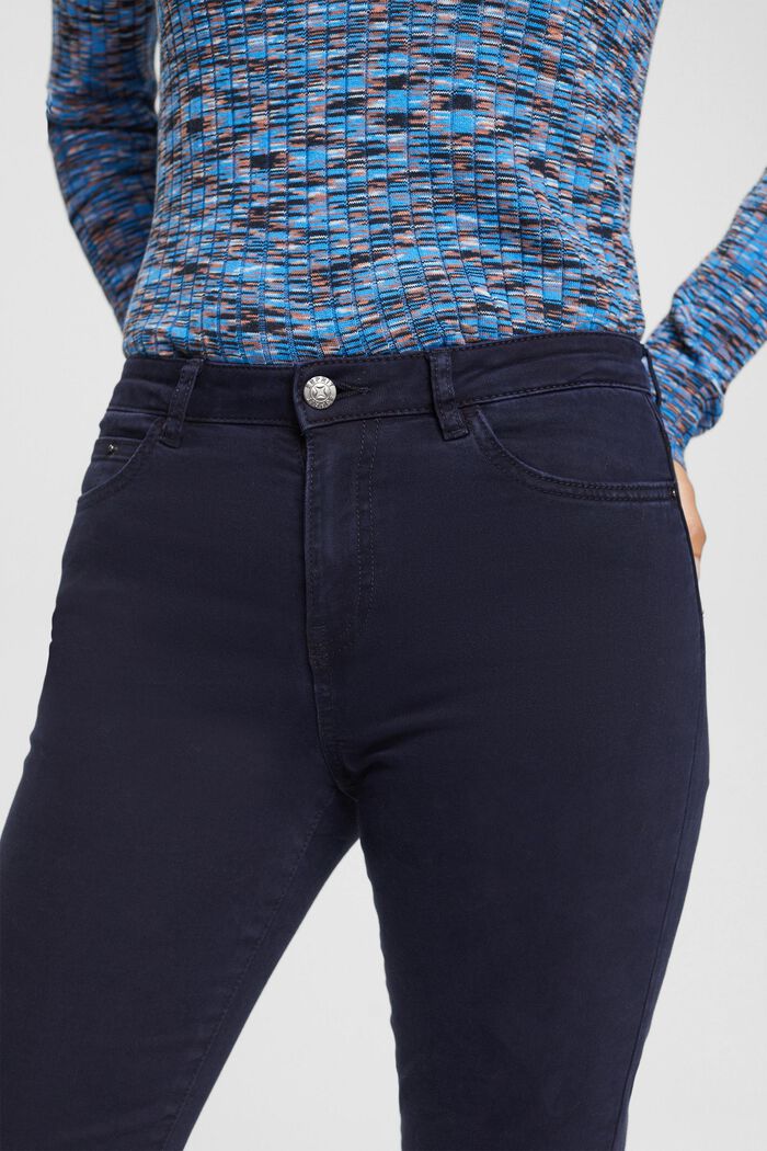 Mid-rise skinny fit trousers, NAVY, detail image number 2