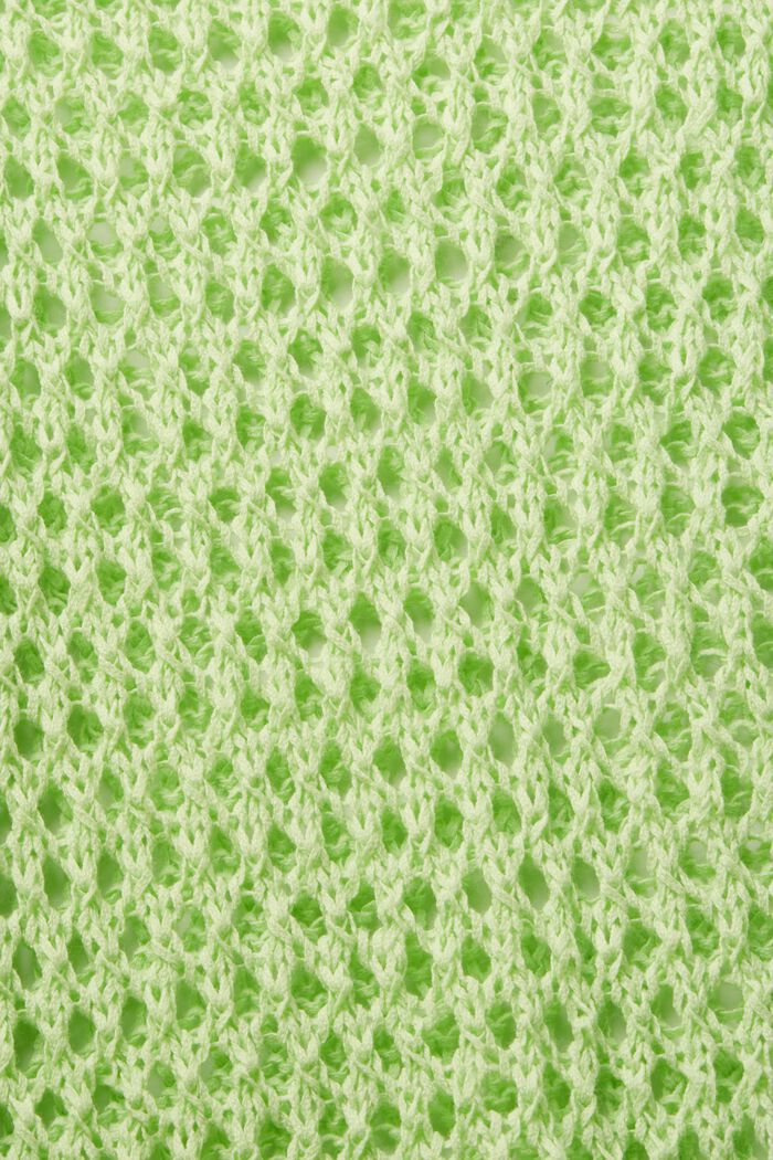 Open mesh knit jumper, CITRUS GREEN, detail image number 5