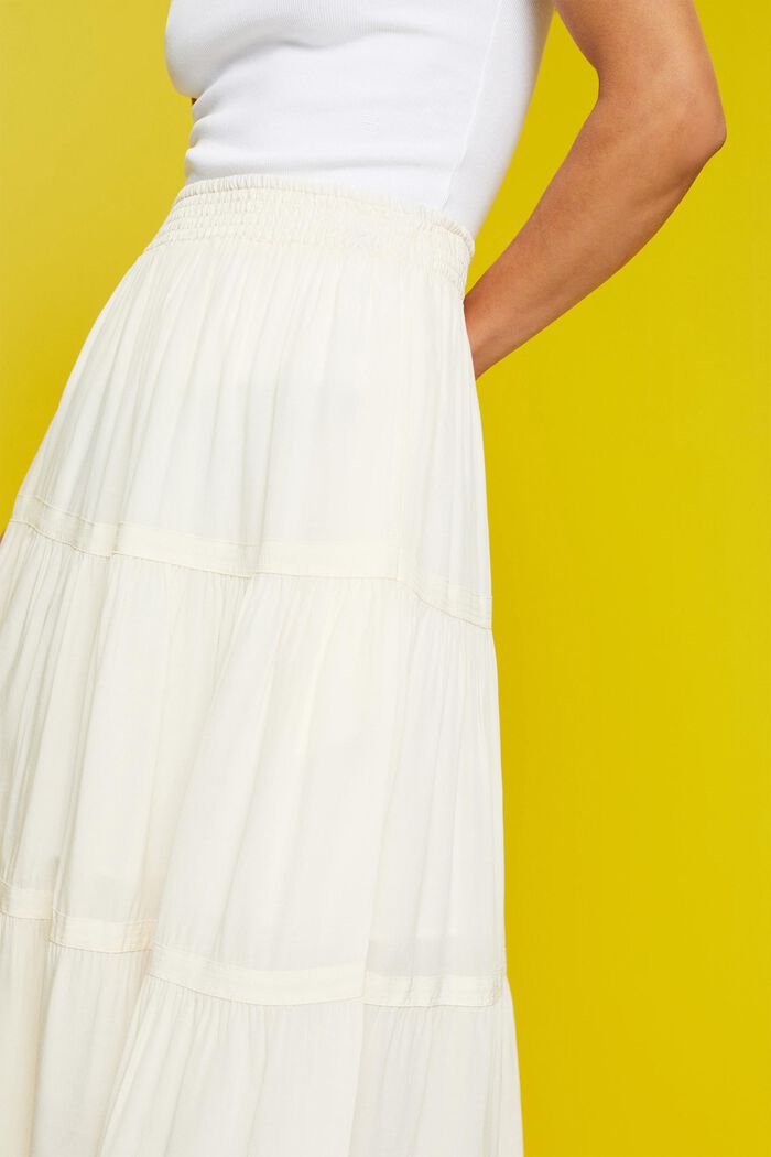 Classic Midi Skirt, WHITE, detail image number 2