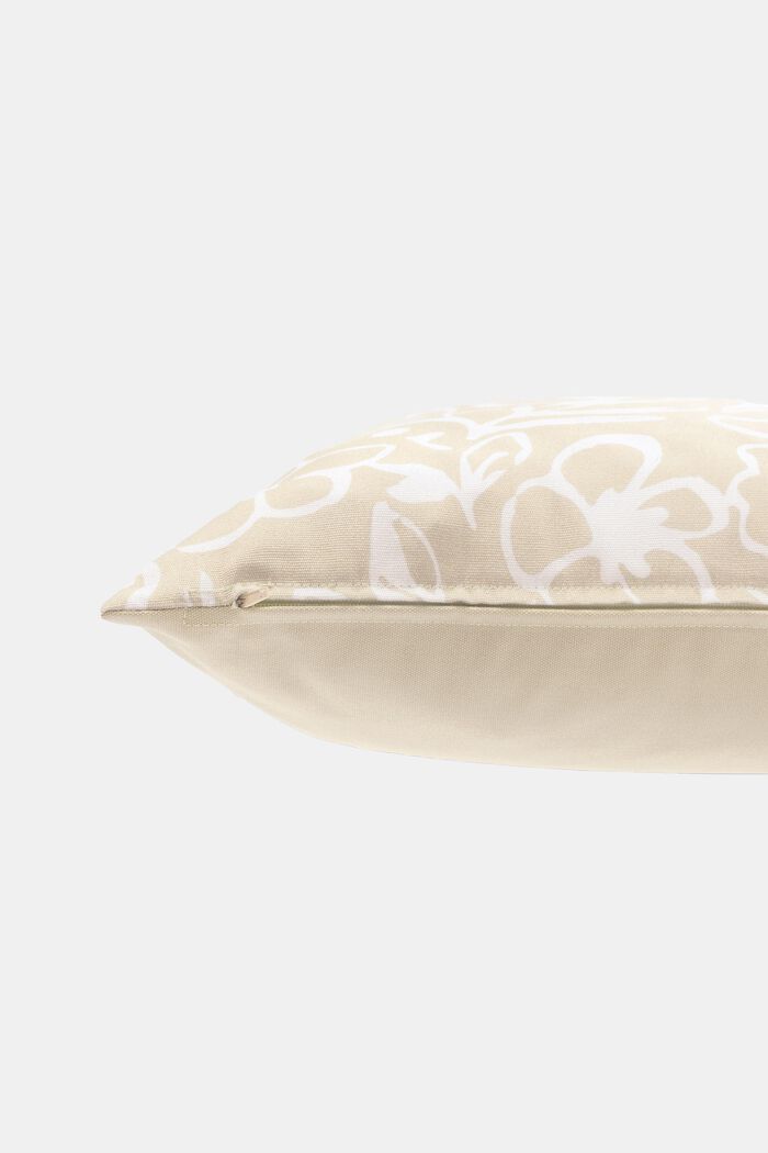 Floral cushion cover, BEIGE, detail image number 2