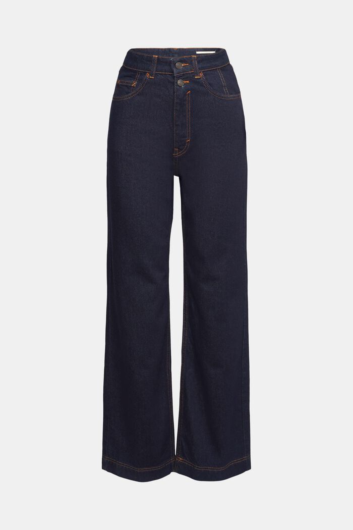 Straight leg stretch jeans, BLUE RINSE, overview