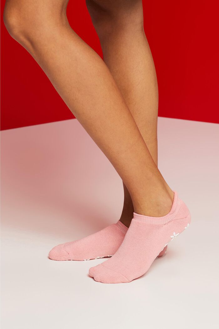 Non-slip short socks, organic cotton blend, BONBON, detail image number 1
