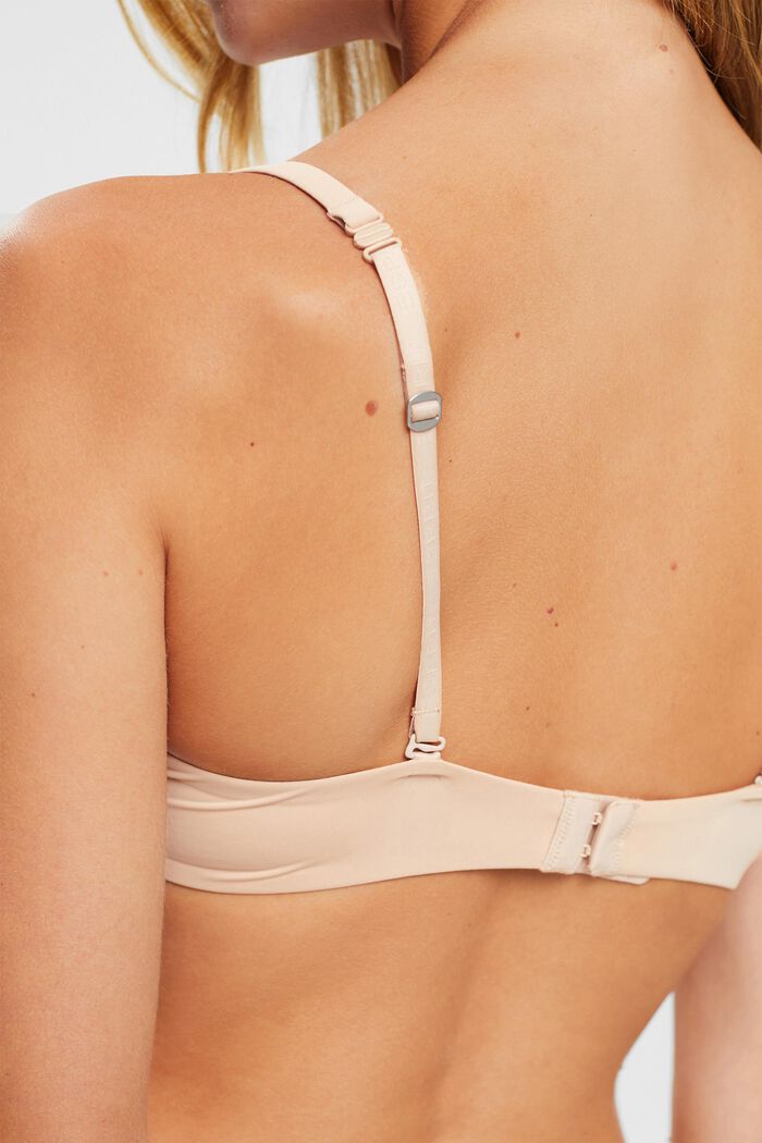 Underwire bra with lace, DUSTY NUDE, detail image number 1