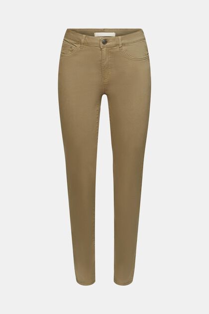 Mid-rise skinny fit trousers