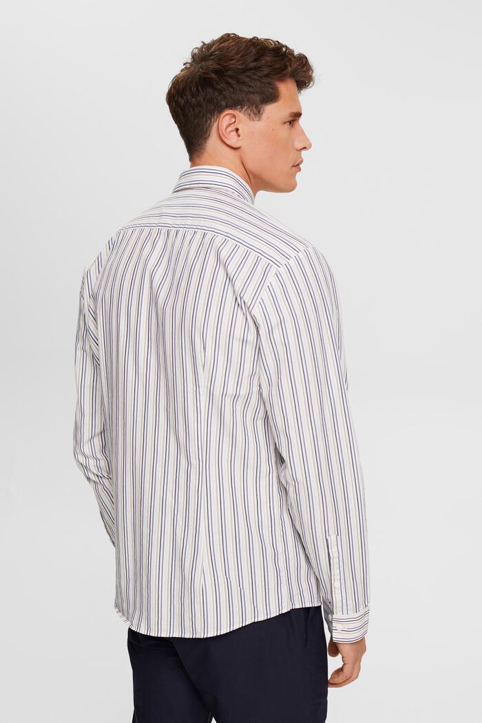 Striped slim fit shirt, SAND, detail image number 3