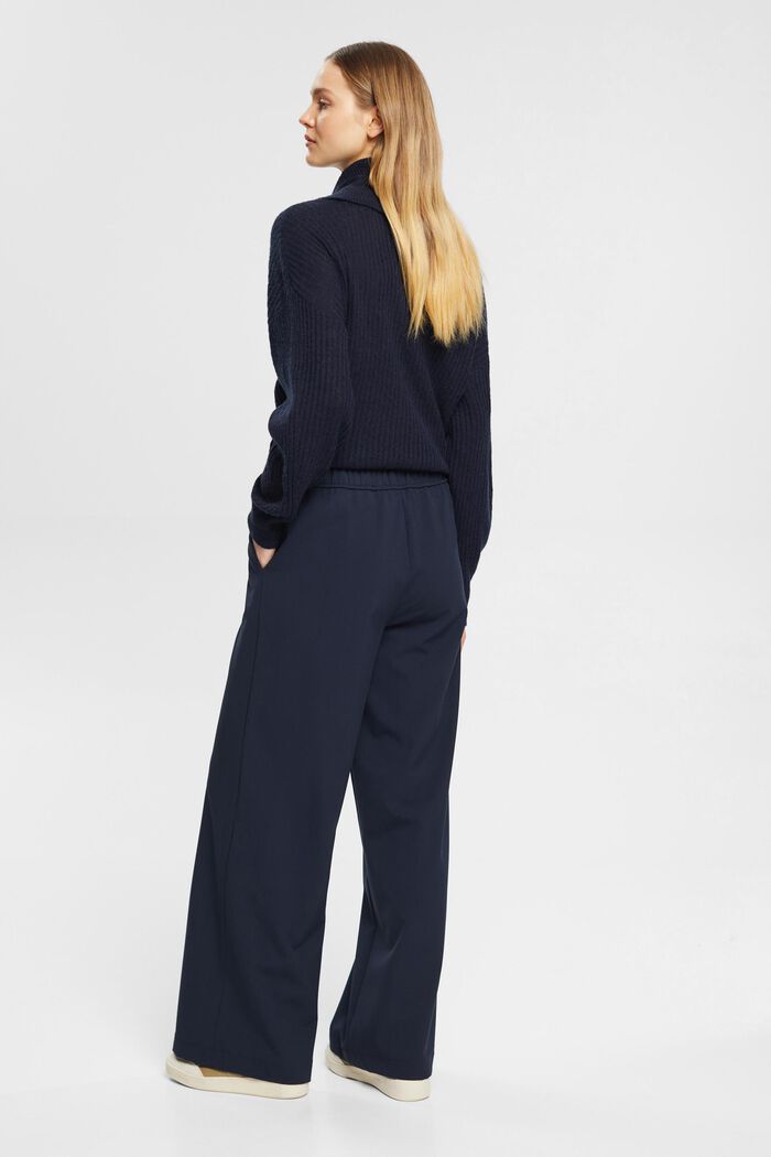 Wide leg trousers, NAVY, detail image number 4