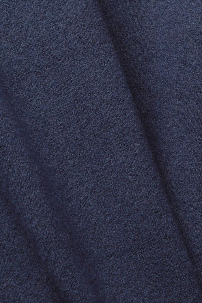Wool blend: open cardigan, NAVY, detail image number 1