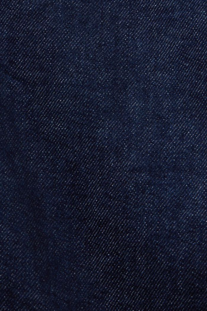 High-Rise Premium Selvedge Straight Jeans, BLUE RINSE, detail image number 6