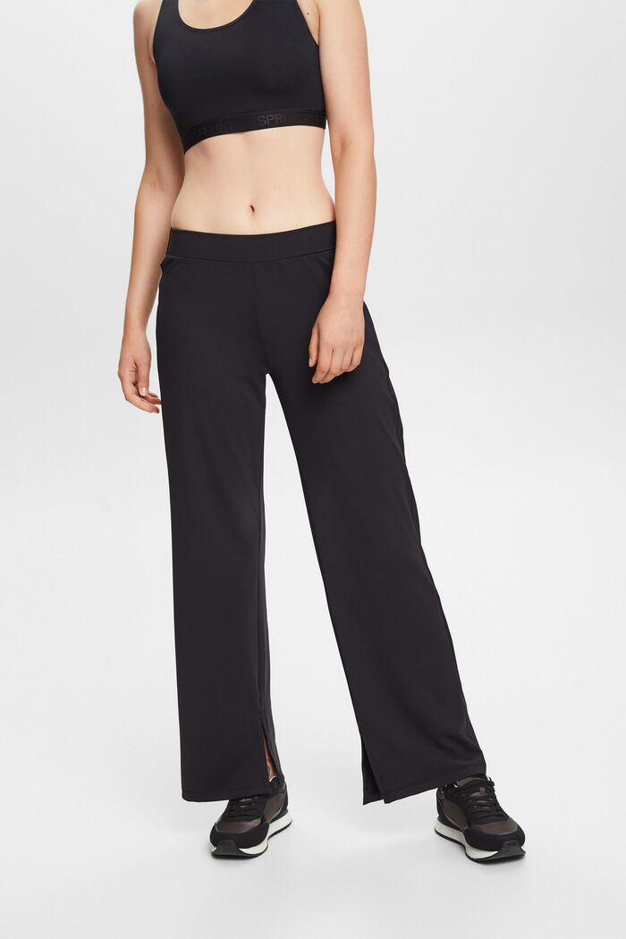 Recycled: wide leg trousers, BLACK, detail image number 0