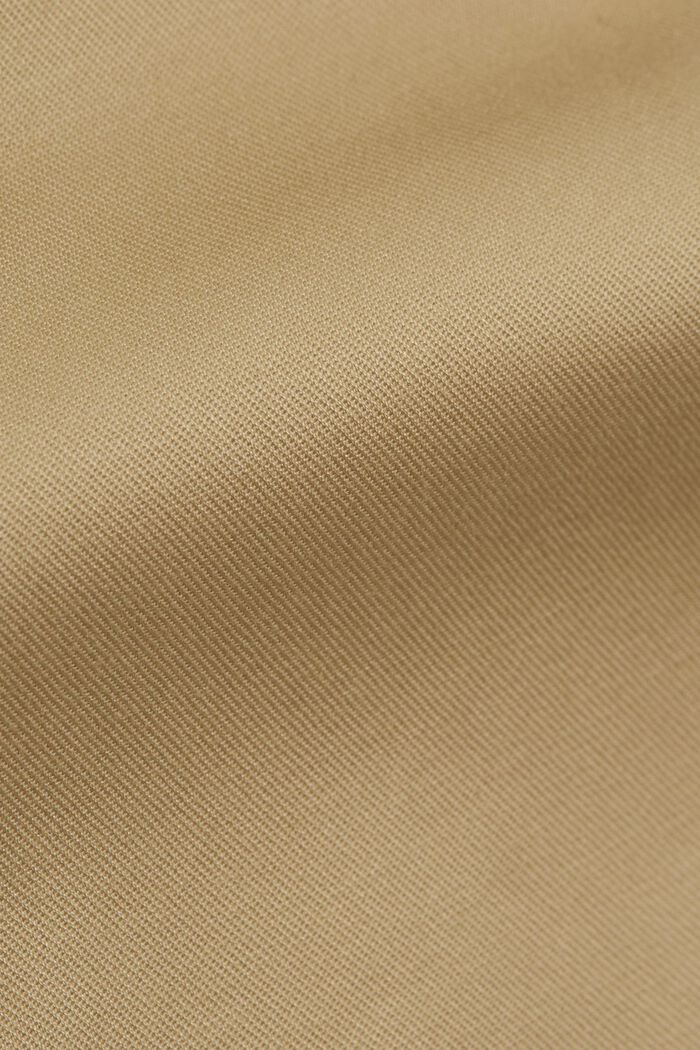 Business chinos made of stretch cotton, SAND, detail image number 4