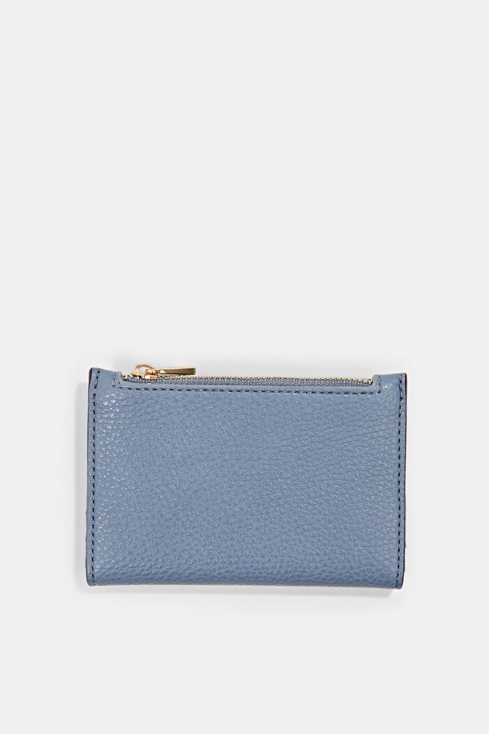 Vegan: small faux leather wallet, LIGHT BLUE, detail image number 2