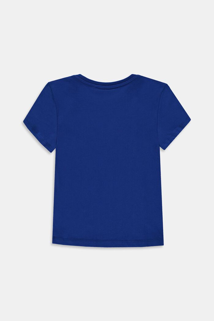 Logo T-shirt, 100% cotton, BRIGHT BLUE, detail image number 1