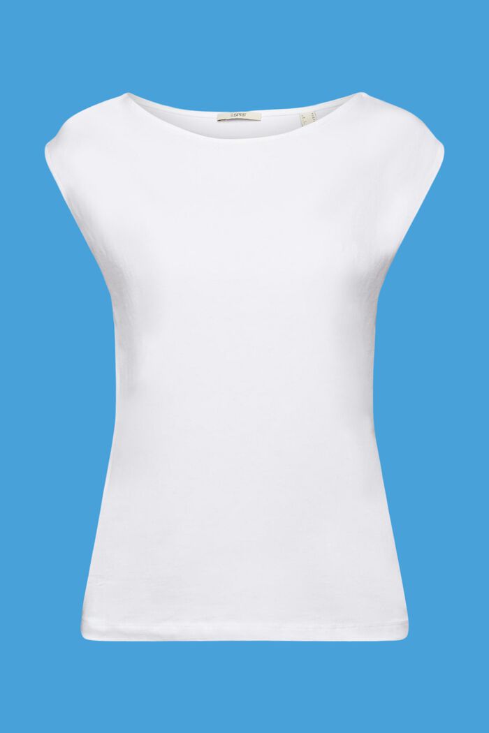 Sleeveless t-shirt, WHITE, detail image number 6