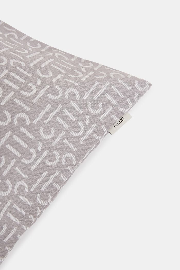 Cushion cover with a woven pattern, GREY, detail image number 1