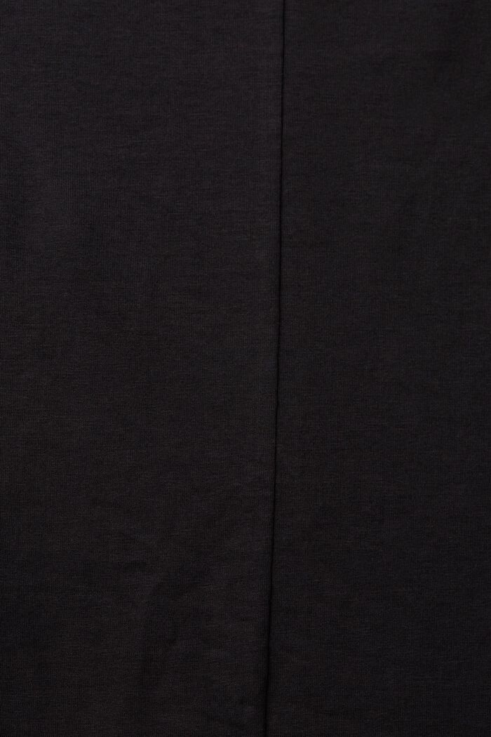 Long-sleeved top with metallic print, BLACK, detail image number 5