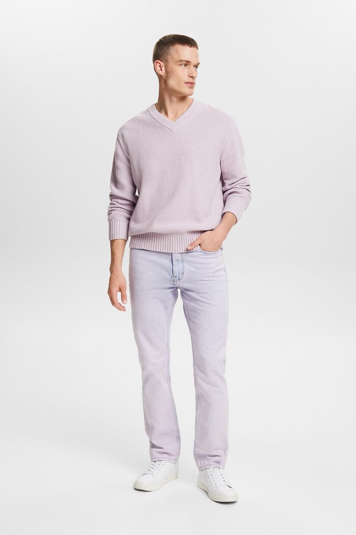 Mid-Rise Straight Jeans, LAVENDER, detail image number 1