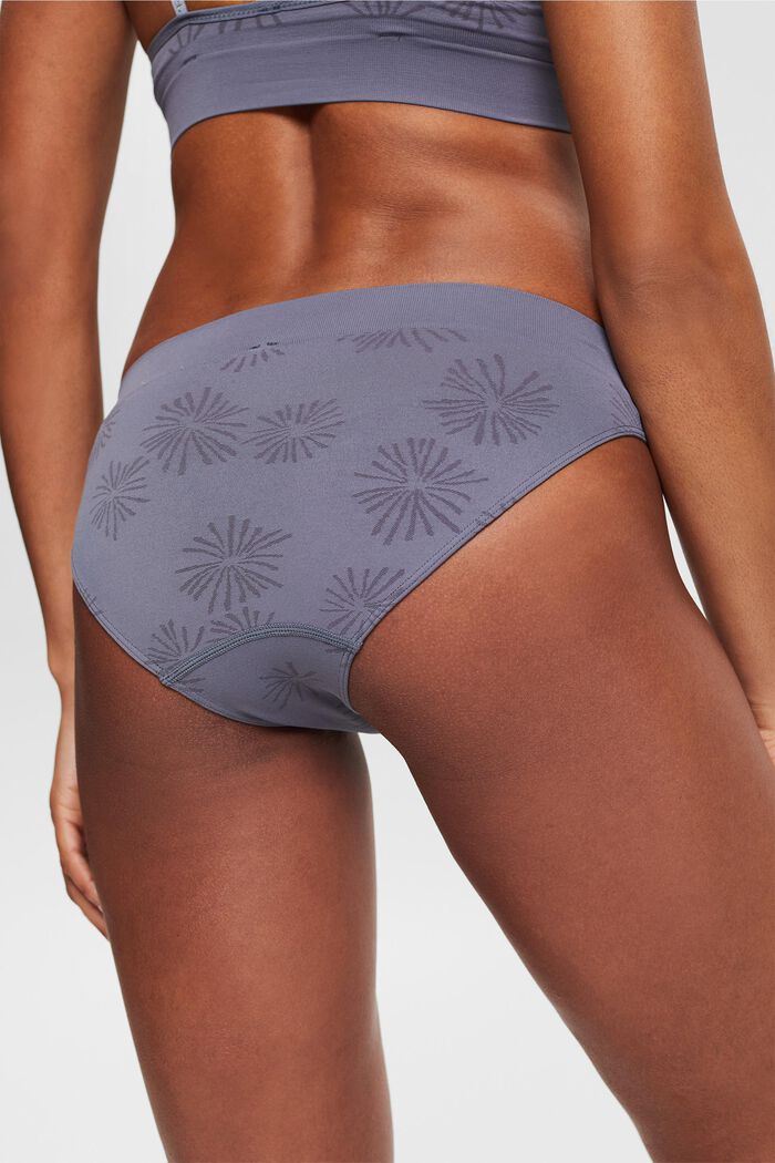 Recycled: soft, comfy hipster briefs, GREY BLUE, detail image number 4