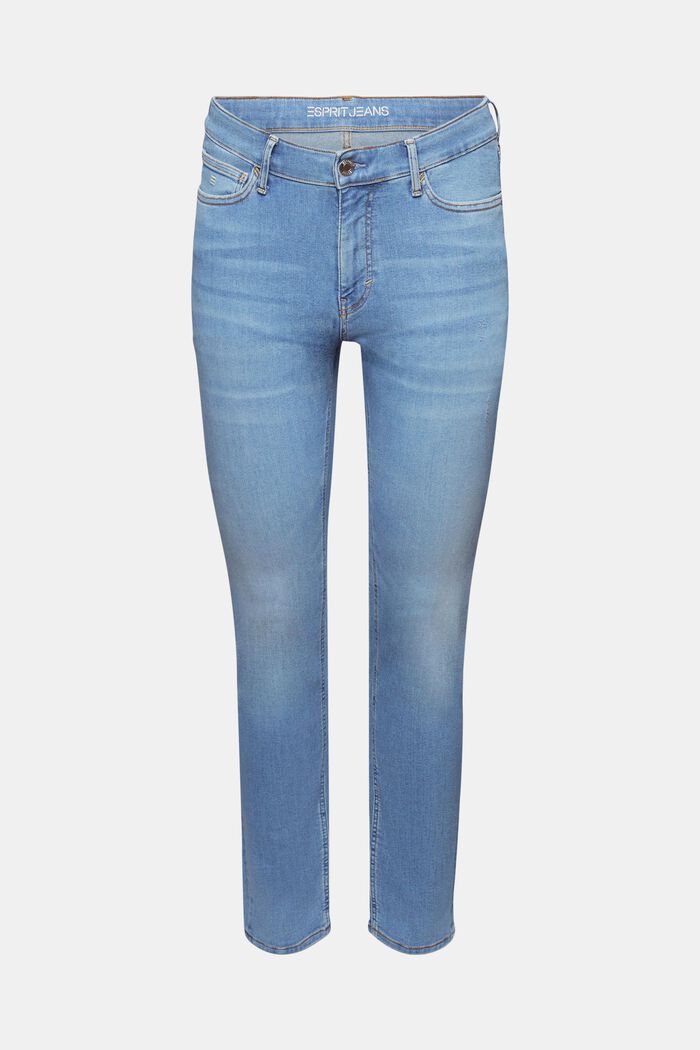 Mid-Rise Skinny Jeans, BLUE LIGHT WASHED, detail image number 6