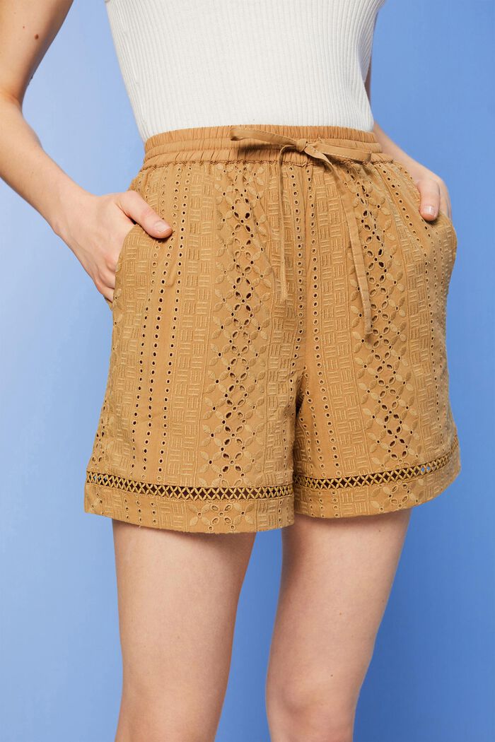 ESPRIT - Embroidered shorts, LENZING™ ECOVERO™ at our online shop
