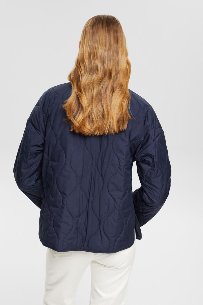 Ultra lightweight quilted bomber jacket, NAVY, detail image number 3