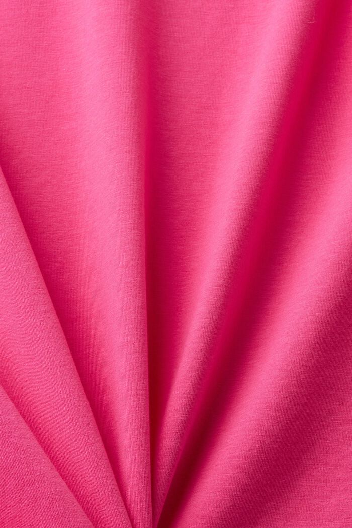Long-sleeved top with a keyhole neck, PINK FUCHSIA, detail image number 5
