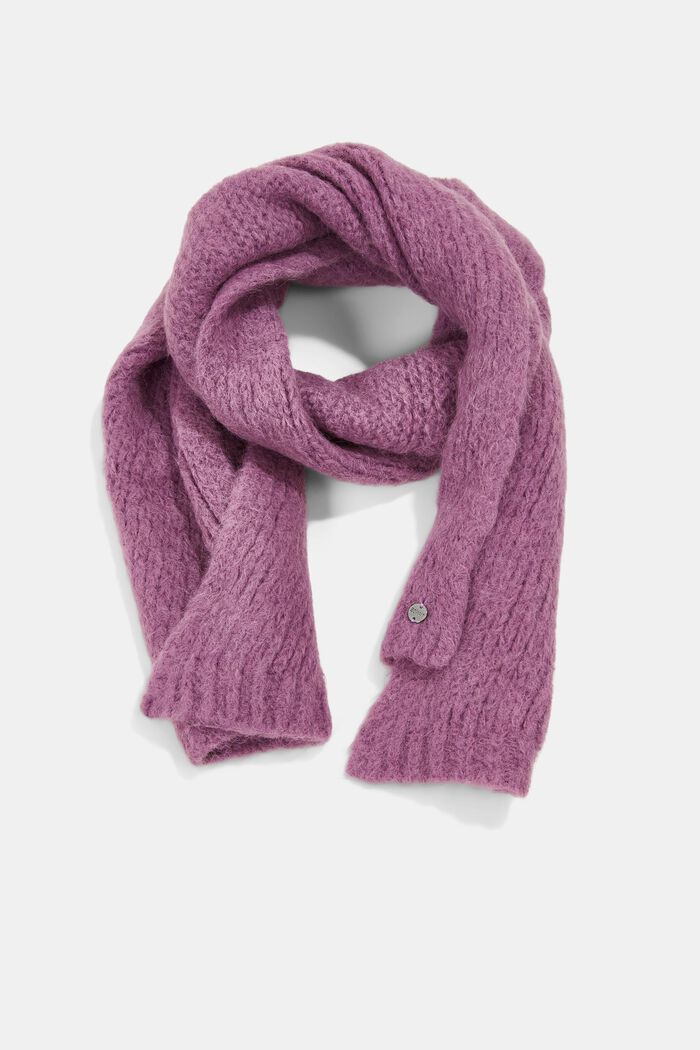 Alpaca/wool blend: fluffy scarf