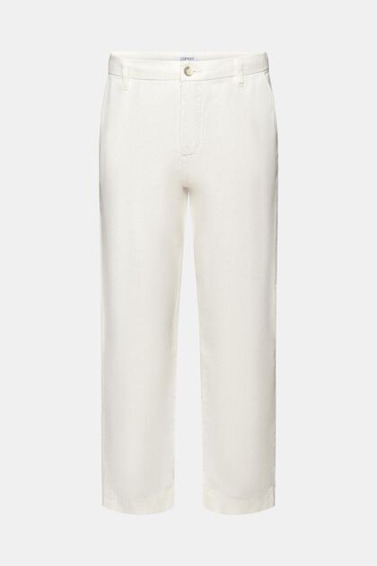 Linen-Cotton Straight Pant