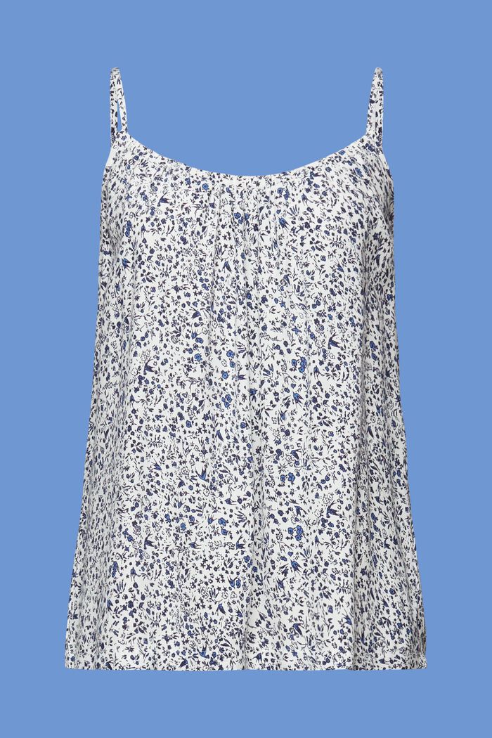 Patterned sleeveless blouse, WHITE, detail image number 6