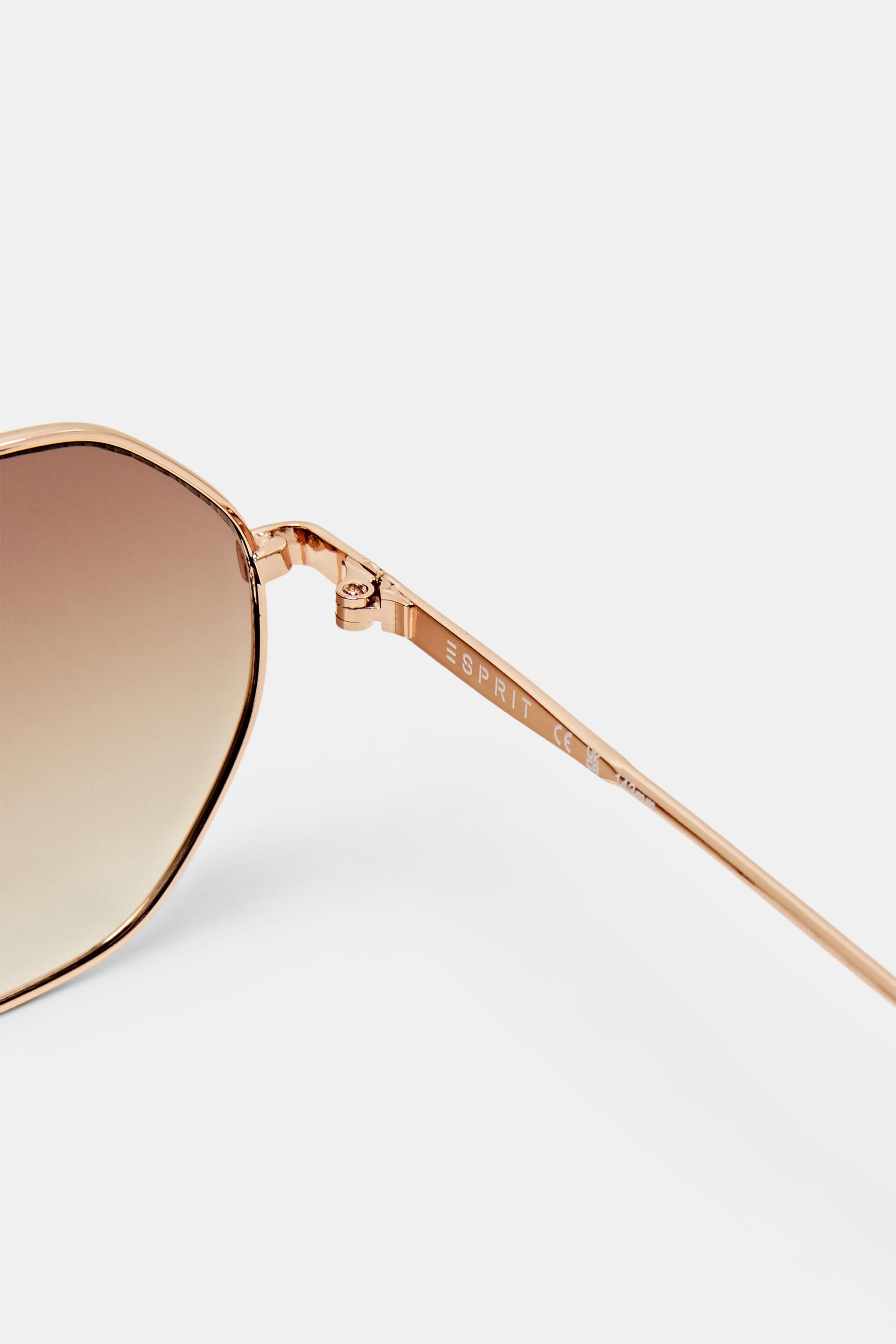 ESPRIT - Sunglasses with filigree gold metal frame at our online shop