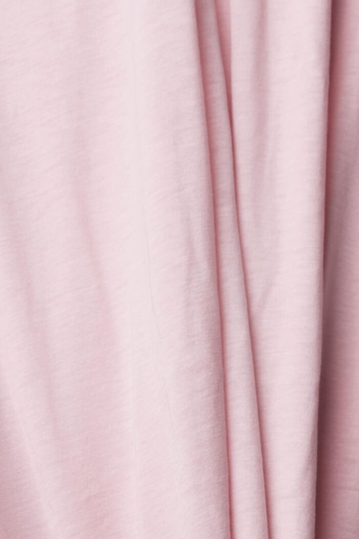 Stand-up collar long sleeve top, TENCEL™, LIGHT PINK, detail image number 1